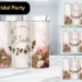 Boho floral bridal party tumblers
Personalized bridesmaid tumbler with earthy tones by Tammi Oribello Designs, Lapeer Michigan
